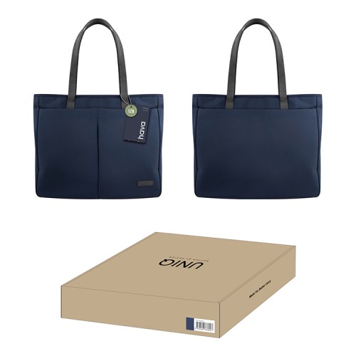 Uniq для ноутбуков 14" сумка HAVA Rpet fabric Tote bag Indigo Blue