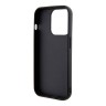 Guess для iPhone 15 Pro Max чехол PU Quilted with Script metal logo Hard Black