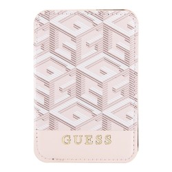 Guess магнитный бумажник Wallet Cardslot MagSafe PU G CUBE with metal logo Pink
