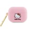 Hello Kitty для Airpods Pro 2 чехол Liquid silicone 3D Rubber Kitty Head Pink
