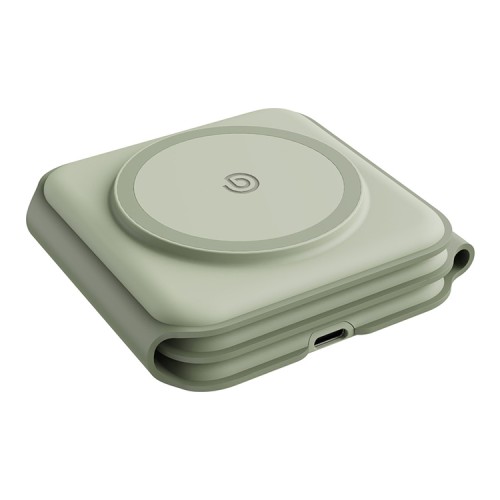 EnergEA Беспроводное СЗУ Bazic GoMag Trio PLUS magnetic wireless foldable 15W Sage