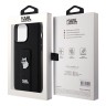 Karl Lagerfeld для iPhone 13 Pro Max чехол GripStand PU Saffiano NFT Choupette metal Hard Black