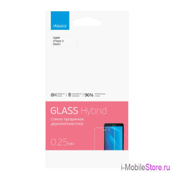 Защитное стекло Deppa Hybrid 0.25 мм на заднюю панель iPhone X, XS