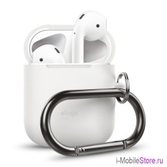 Чехол Elago Hang case для AirPods 1/2, белый