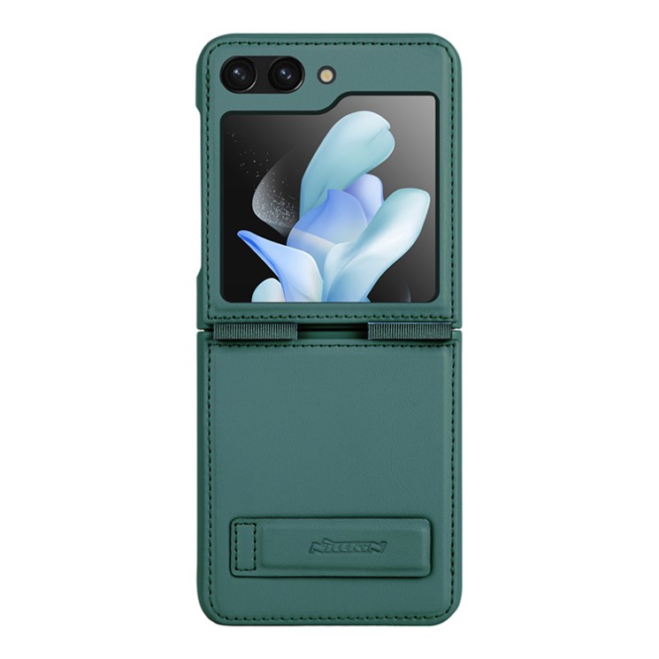 Nillkin для Samsung Galaxy Z Flip 5 5G чехол QIN (Plain) Booktype Dark Green