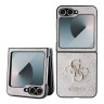 Guess для Galaxy Z Flip 6 чехол PU кожа 4G Big metal logo Pink