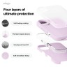 Elago для iPhone 16 чехол Soft silicone (Liquid) Light Lilac