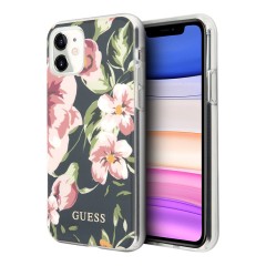 Чехол Guess Flower Hard Shiny N.3 Navy для iPhone 11