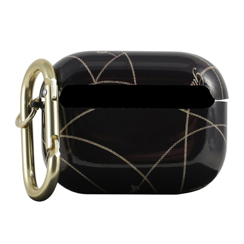 Чехол Guess Chain с кольцом для Airpods Pro, черный