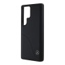 Mercedes для Galaxy S25 Ultra чехол Leather Curved Stitches Hard Black