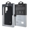 Mercedes для Galaxy S25 Ultra чехол Leather Curved Stitches Hard Black