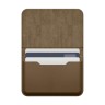 Elago магнитный бумажник MagSafe Card Pocket PU Leather Taupe