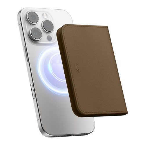 Elago магнитный бумажник MagSafe Card Pocket PU Leather Taupe