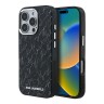 Karl Lagerfeld для iPhone 16 Pro чехол PC/TPU Script pattern Metal camera Hard Black (MagSafe)
