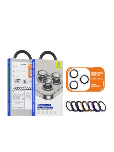 BlueO стекло для iPhone 17 Pro/17 Pro Max, Camera lens Aluminium 3 шт. Grey (+installer)