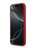 Guess для iPhone 17 Pro чехол Liquid silicone Gold metal logo Hard Magenta (MagSafe)