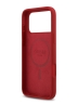 Guess для iPhone 17 Pro чехол Liquid silicone Gold metal logo Hard Magenta (MagSafe)