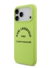 Karl Lagerfeld для iPhone 17 Pro Max чехол Liquid silicone RSG logo Hard Green (MagSafe)