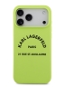 Karl Lagerfeld для iPhone 17 Pro Max чехол Liquid silicone RSG logo Hard Green (MagSafe)