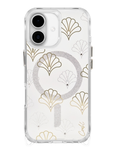 Uniq для iPhone 17 чехол COEHL IML Maree Sparkling Silver (MagSafe)