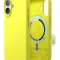 Elago для iPhone 17 чехол Magnetic Silicone Neon Yellow (MagSafe)