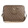 Сумка Guess 4G Big metal logo Bag для ноутбука до 15 дюймов, коричневая