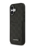 Karl Lagerfeld для iPhone 17 чехол PU Saffiano Monogram with Cardslot Hard Black