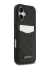 Karl Lagerfeld для iPhone 17 чехол PU Saffiano Monogram with Cardslot Hard Black