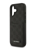 Karl Lagerfeld для iPhone 17 чехол PU Saffiano Monogram with Cardslot Hard Black