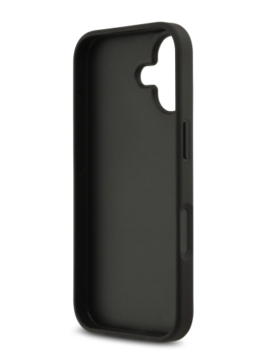 Karl Lagerfeld для iPhone 17 чехол PU Saffiano Monogram with Cardslot Hard Black