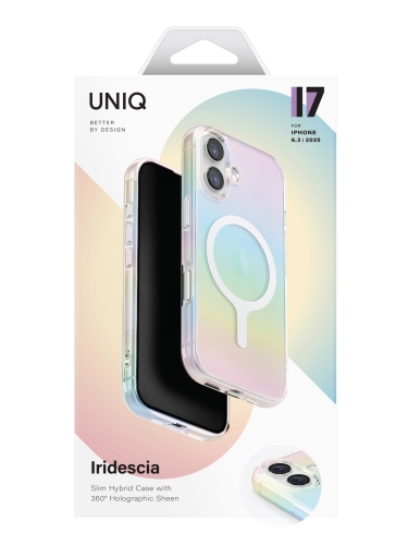 Uniq для iPhone 17 чехол Iridescia (holographic) Holo Quartz (Magsafe)