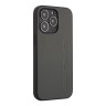 Кожаный чехол AMG Big logo Hard для iPhone 13 Pro, серый