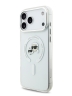 Karl Lagerfeld для iPhone 17 Pro Max чехол IML NFT Karl & Choup Heads Metal camera Hard White (MagSafe)