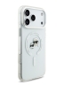 Karl Lagerfeld для iPhone 17 Pro Max чехол IML NFT Karl & Choup Heads Metal camera Hard White (MagSafe)