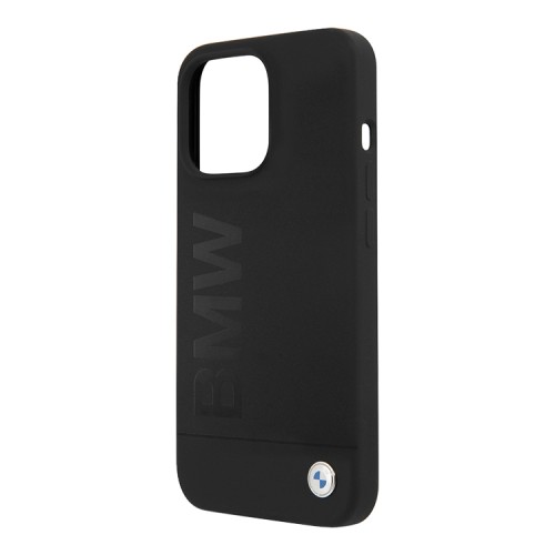 Чехол BMW Signature Liquid Silicone Laser logo для iPhone 13 Pro, черный
