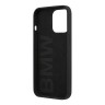 Чехол BMW Signature Liquid Silicone Laser logo для iPhone 13 Pro, черный