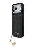 (Уценка) Guess для iPhone 17 Pro чехол PU 4G Classic Metal logo Hard + Charm Black (MagSafe)
