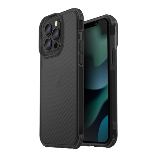 Чехол Uniq Combat Aramid effect для iPhone 13 Pro, Smoke