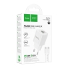 HOCO СЗУ C147A Charm charger set Type-C PD20W + USB-A QC3.0 +кабель C-to-C White