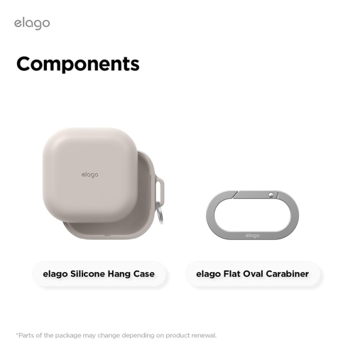Elago для Galaxy Buds 4/4 Pro чехол Silicone Hang case Stone