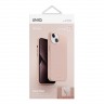 Силиконовый чехол Uniq LINO для iPhone 14 Plus, розовый (Magsafe)