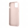 Чехол Guess PU 4G Bottom stripe Metal logo Hard для iPhone 13, розовый