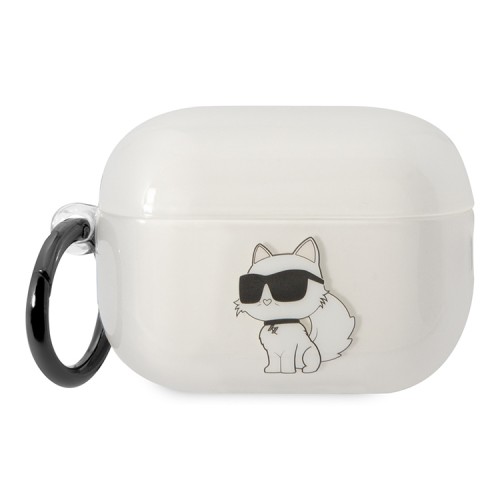 Чехол Lagerfeld TPU with ring NFT Choupette для Airpods Pro 2, прозрачный