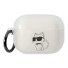 Чехол Lagerfeld TPU with ring NFT Choupette для Airpods Pro 2, прозрачный