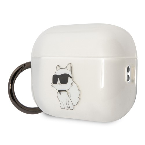 Чехол Lagerfeld TPU with ring NFT Choupette для Airpods Pro 2, прозрачный