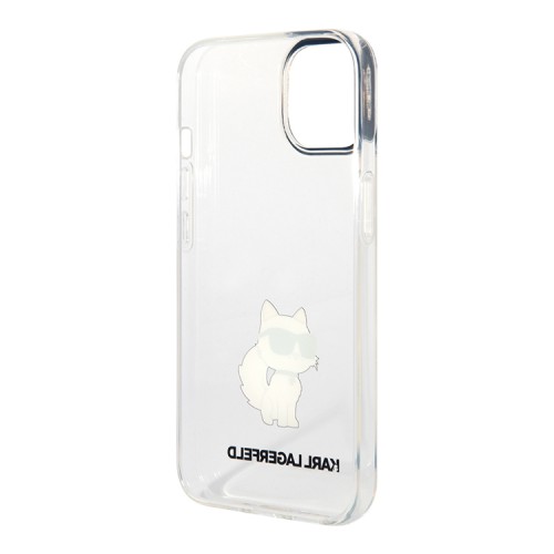 Чехол Lagerfeld NFT Choupette Hard для iPhone 14, прозрачный
