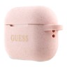 Чехол Guess Silicone Glitter с кольцом для Airpods Pro 2 (2022), розовый