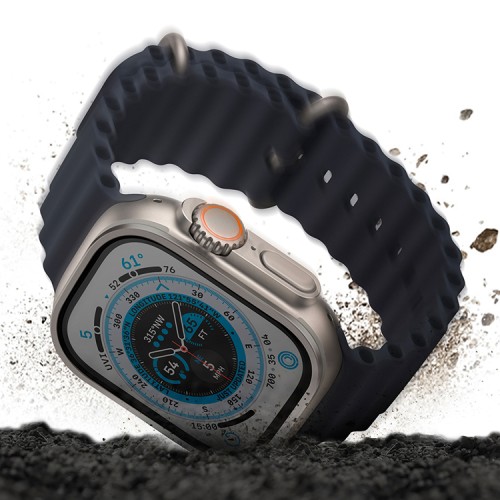 Защитное стекло Uniq OPTIX DUO PRO Anti-reflective со стальной рамкой для Apple Watch Ultra 49 мм