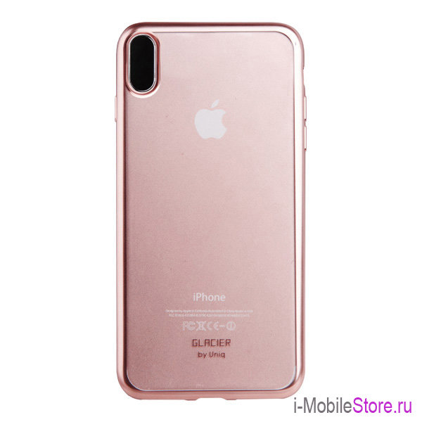 Чехол Uniq Glacier Frost для iPhone X/XS, розовый
