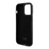 Lagerfeld для iPhone 15 Pro чехол Diamond Rhinestone Metal logo Hard Black